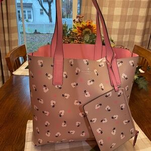 Kate Spade Mya Breezy floral ditzy reversible tote